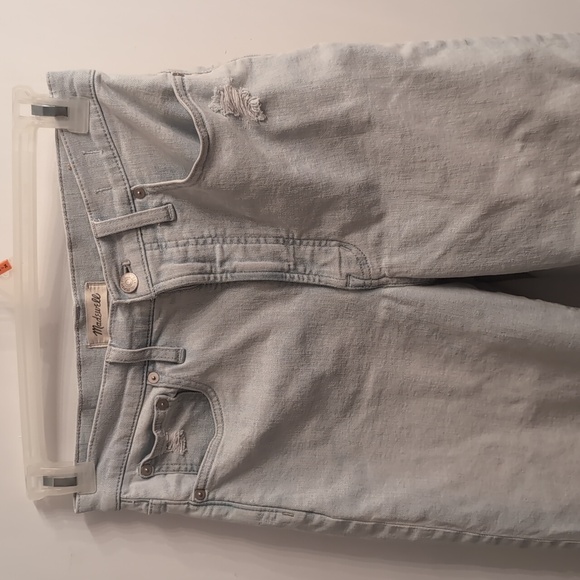 Madewell The Perfect Vintage Wide Leg Crop Jean Size 27 Light Wash Raw Hem - Picture 4 of 8